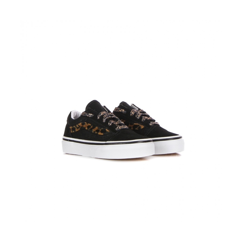 scarpa bassa bambino old skool leopard fur BLACK/TRUE WHITE