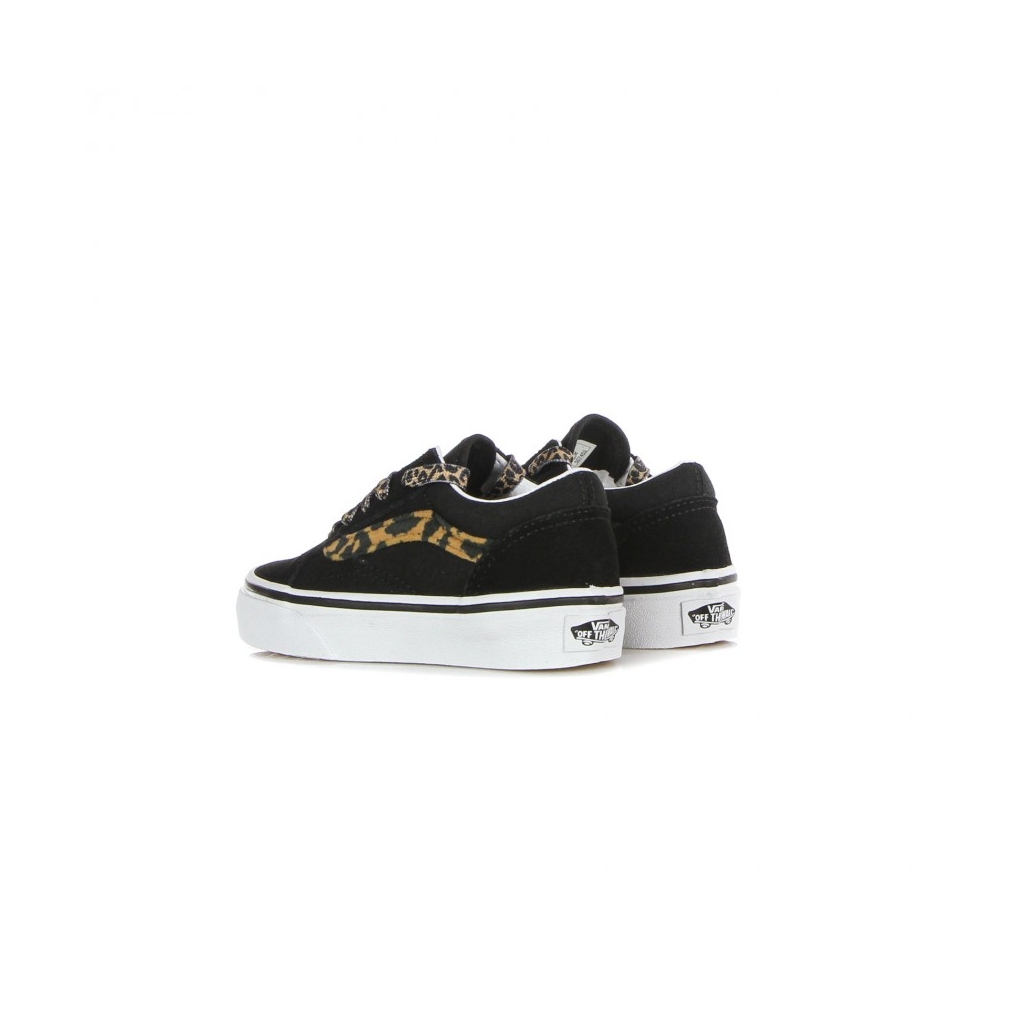 scarpa bassa bambino old skool leopard fur BLACK/TRUE WHITE
