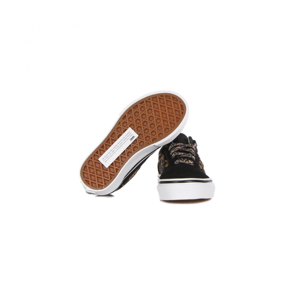 scarpa bassa bambino old skool leopard fur BLACK/TRUE WHITE