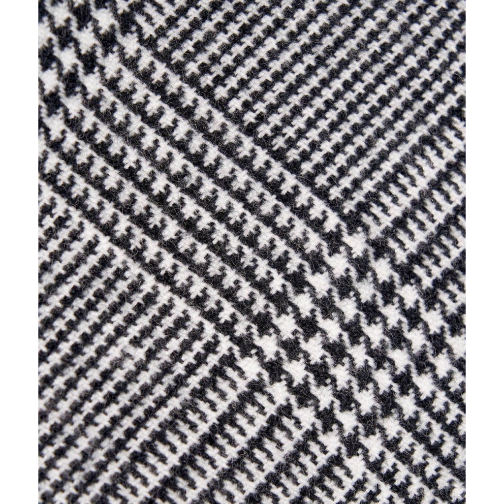 Sciarpa in Glen Check Pattern nero