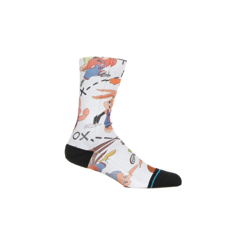 calza media uomo tune conversational x space jam WHITE