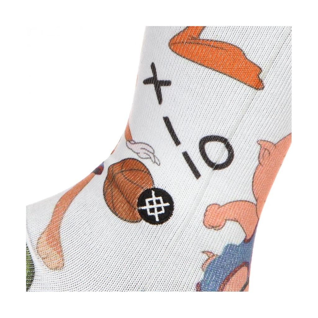 calza media uomo tune conversational x space jam WHITE