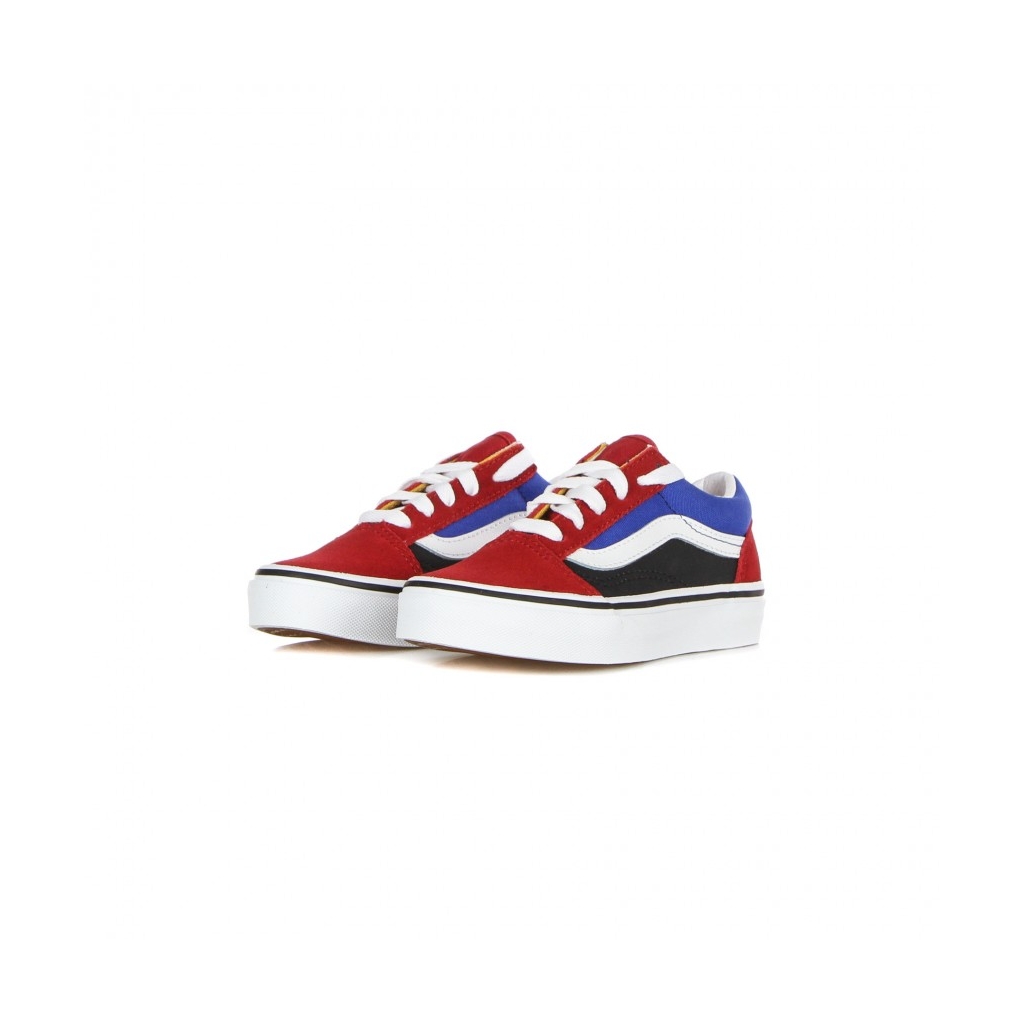 scarpa bassa bambino old skool easy logo CHILI PEPPER/NAUTICAL BLUE