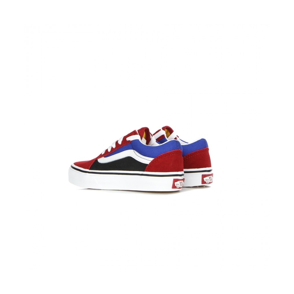 scarpa bassa bambino old skool easy logo CHILI PEPPER/NAUTICAL BLUE