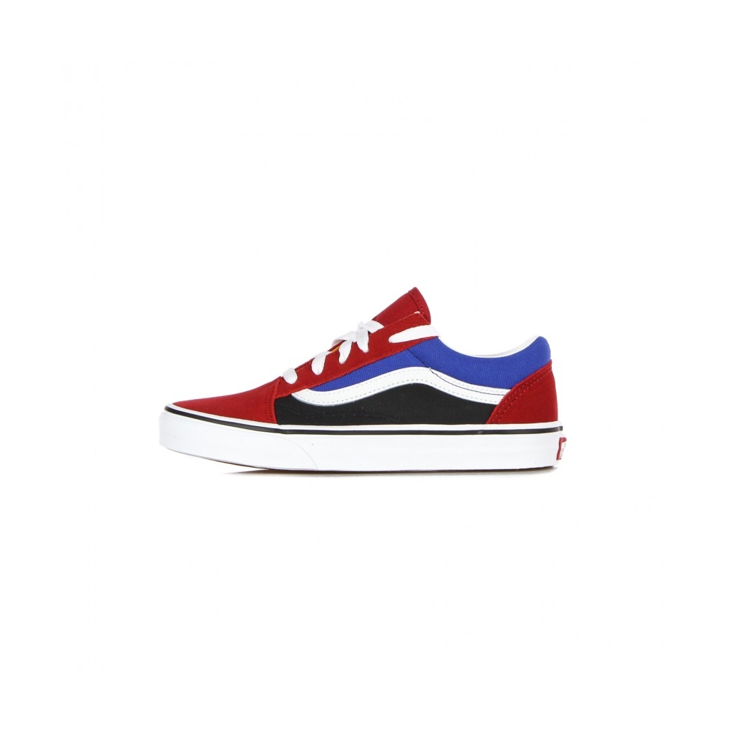 scarpa bassa bambino old skool easy logo CHILI PEPPER/NAUTICAL BLUE