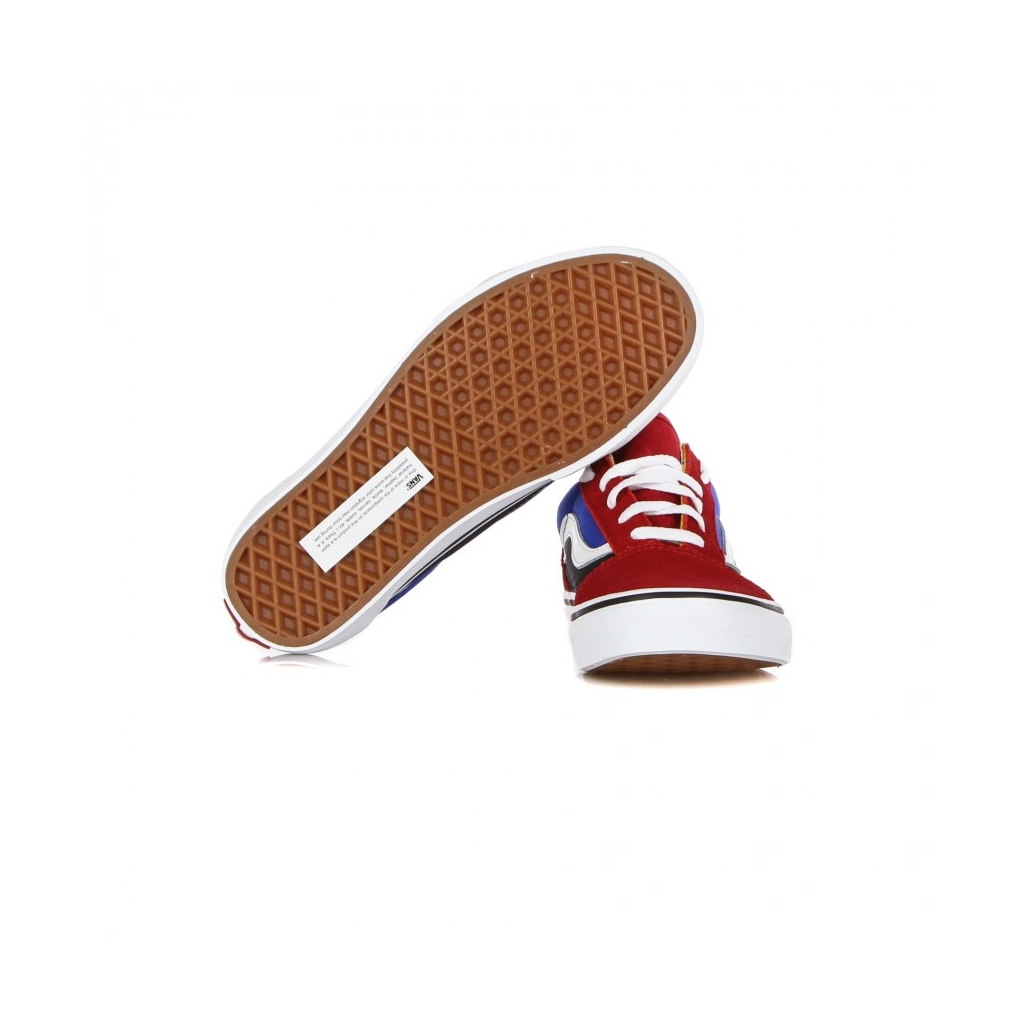 scarpa bassa bambino old skool easy logo CHILI PEPPER/NAUTICAL BLUE