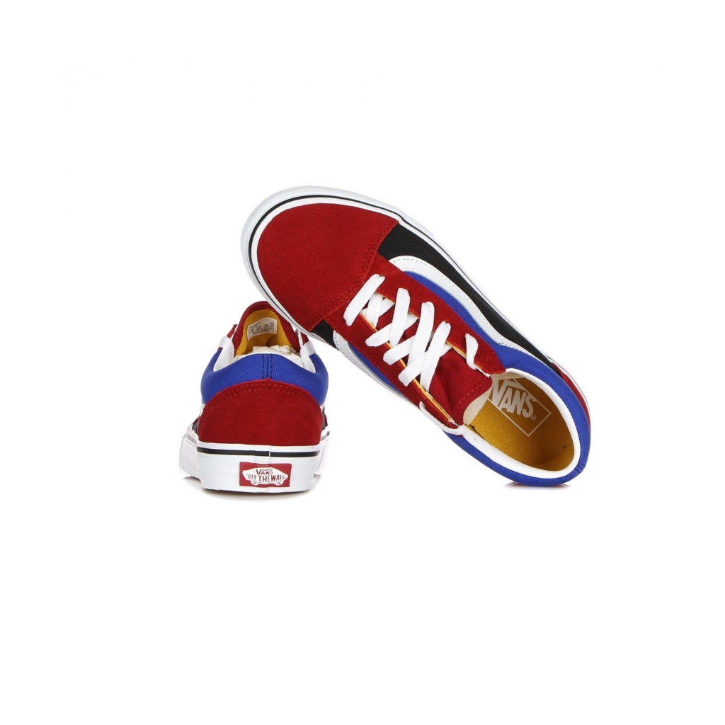 scarpa bassa bambino old skool easy logo CHILI PEPPER/NAUTICAL BLUE