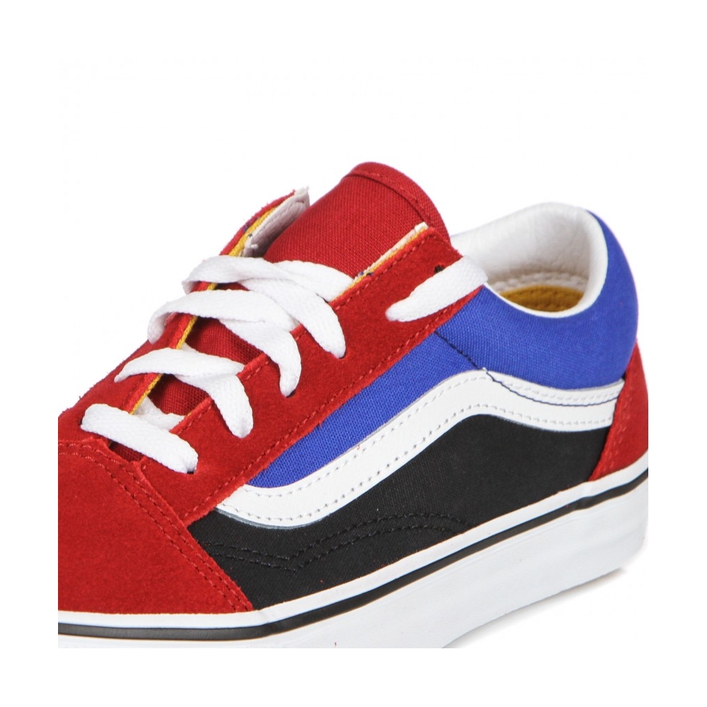 scarpa bassa bambino old skool easy logo CHILI PEPPER/NAUTICAL BLUE