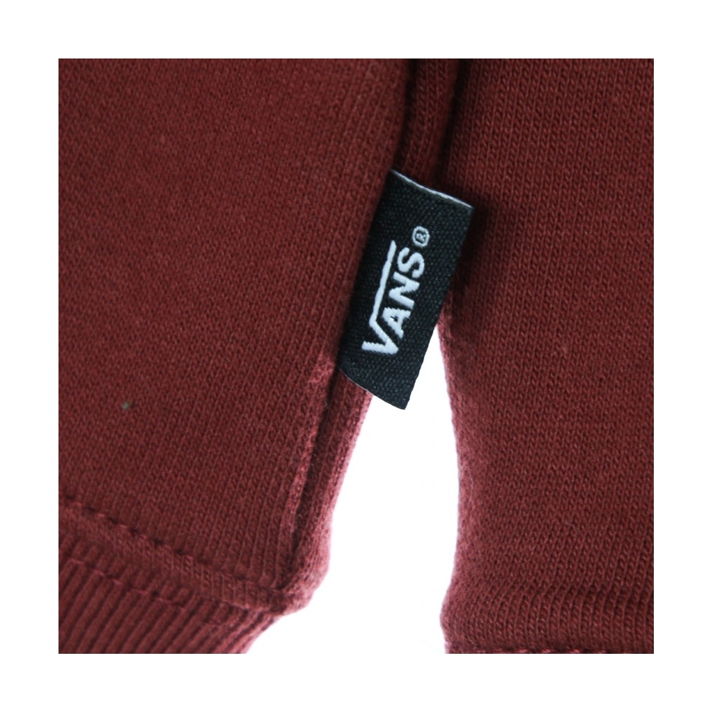 Felpa vans uomo zip rossa sale