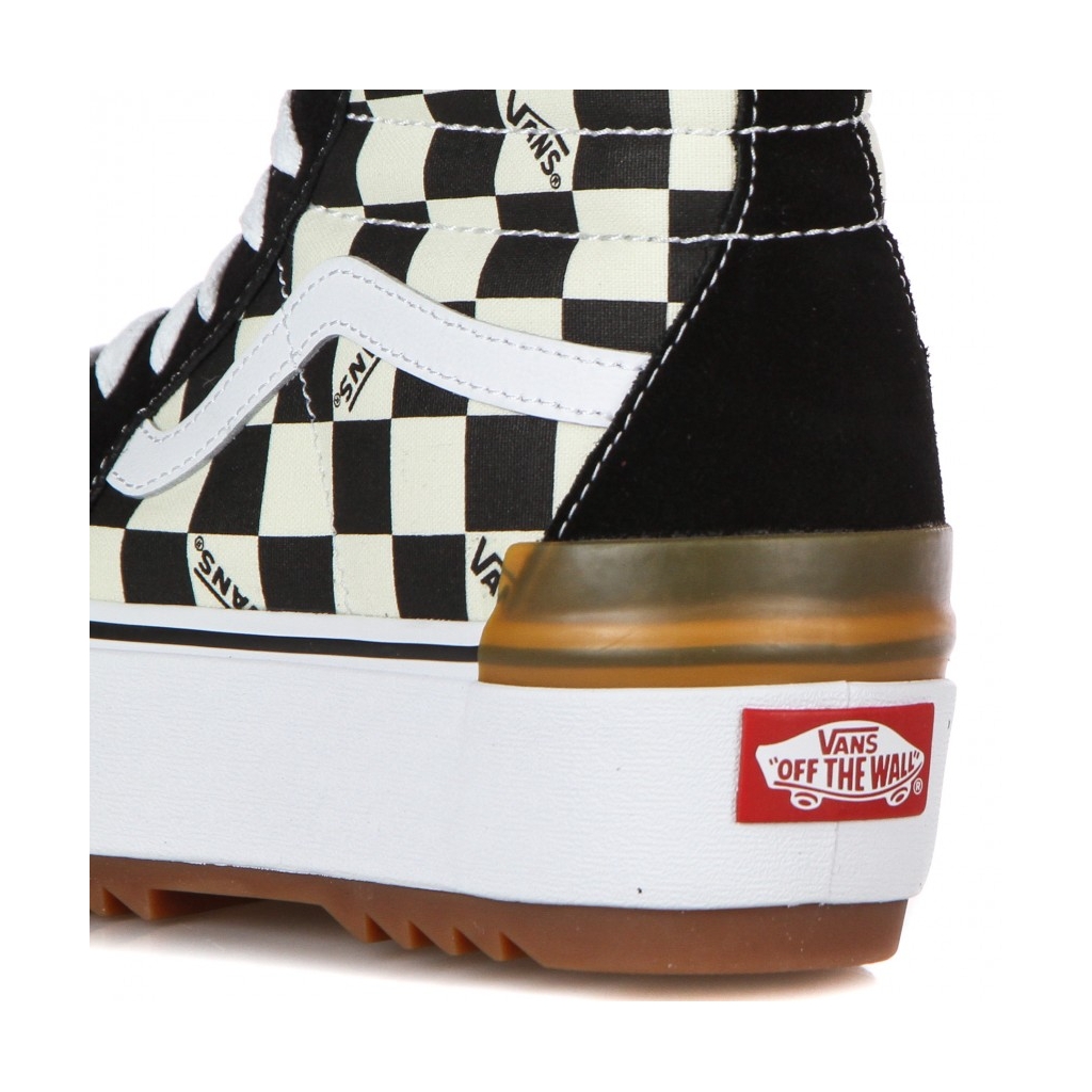 scarpa alta donna sk8-hi stacked checkerboard MULTI/TRUE WHITE