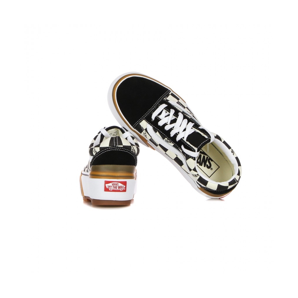 scarpa bassa donna old skool stacked checkerboard MULTI/TRUE WHITE