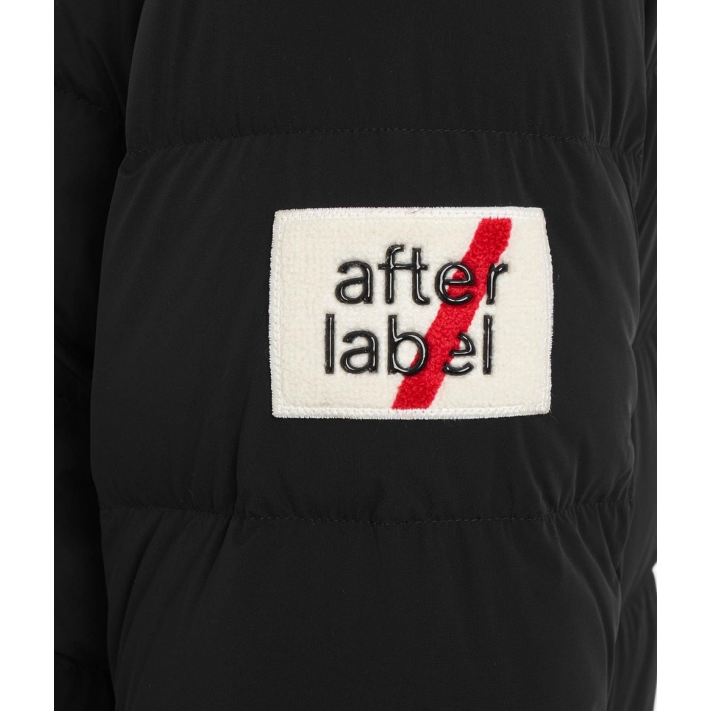 After Label - Piumino con toppa di logo nero - Giacche Casual