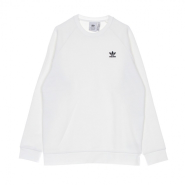 felpa girocollo uomo essential trefoil crewneck WHITE