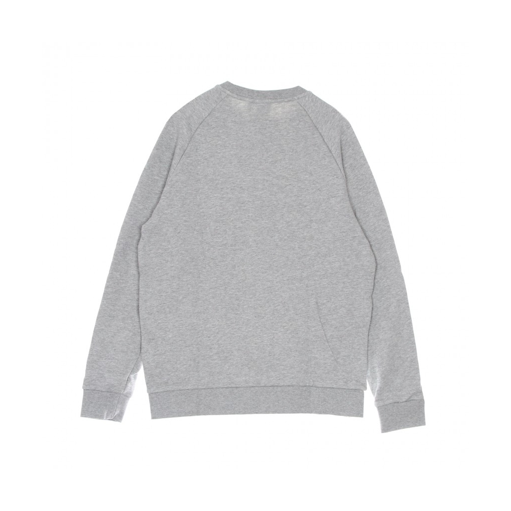 felpa girocollo uomo trefoil crew MEDIUM GREY HEATHER/WHITE