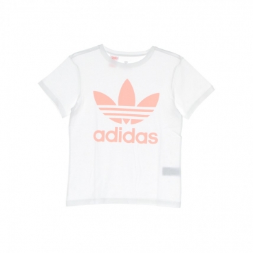 maglietta bambino trefoil tee WHITE/HAZE CORAL