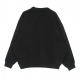 felpa girocollo donna oversize sweatshirt BLACK