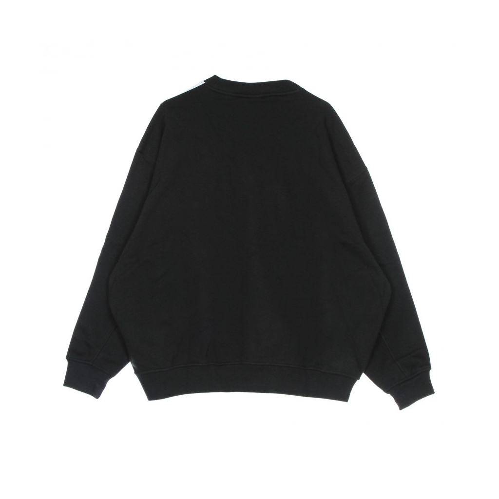 felpa girocollo donna oversize sweatshirt BLACK