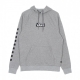 felpa cappuccio uomo versa standard hoodie CEMENT HEATHER/CHECKERBOARD