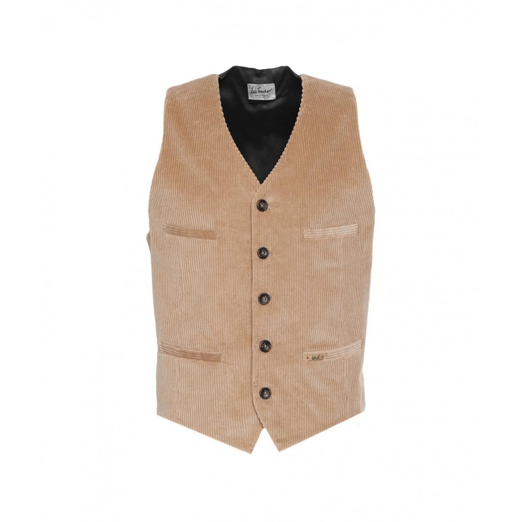 Gilet di velluto a coste Sebastian beige