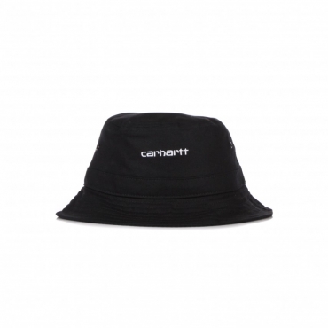 cappello da pescatore uomo script bucket hat BLACK/WHITE