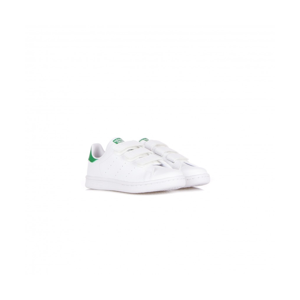 scarpa bassa bambino stan smith  cf c CLOUD WHITE/CLOUD WHITE/GREEN