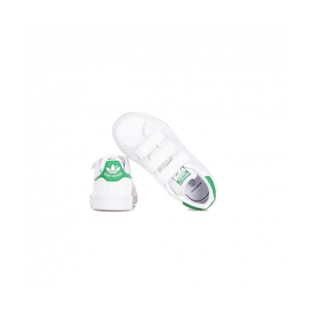 scarpa bassa bambino stan smith  cf c CLOUD WHITE/CLOUD WHITE/GREEN