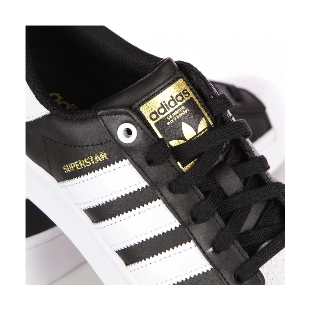 scarpa bassa donna superstar bold w CORE BLACK/CLOUD WHITE/GOLD METALLIC