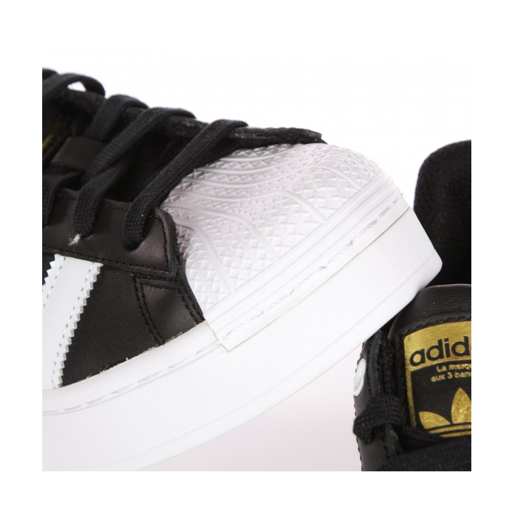 scarpa bassa donna superstar bold w CORE BLACK/CLOUD WHITE/GOLD METALLIC