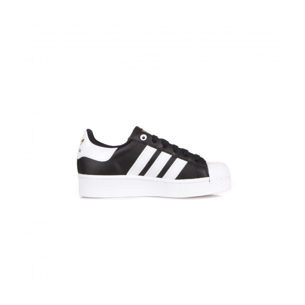 scarpa bassa donna superstar bold w CORE BLACK/CLOUD WHITE/GOLD METALLIC
