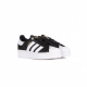 scarpa bassa donna superstar bold w CORE BLACK/CLOUD WHITE/GOLD METALLIC