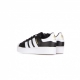 scarpa bassa donna superstar bold w CORE BLACK/CLOUD WHITE/GOLD METALLIC