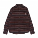 camicia manica lunga uomo insito stripe shirt NAVY WINE