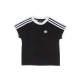 maglietta bambino 3 stripes adicolor tee BLACK/WHITE