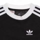 maglietta bambino 3 stripes adicolor tee BLACK/WHITE