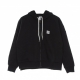 felpa cappuccio zip donna lyngdall zip hoodie FLINT BLACK