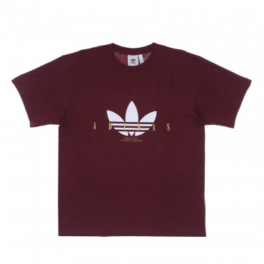 maglietta uomo trefoil script tee CRIMSON