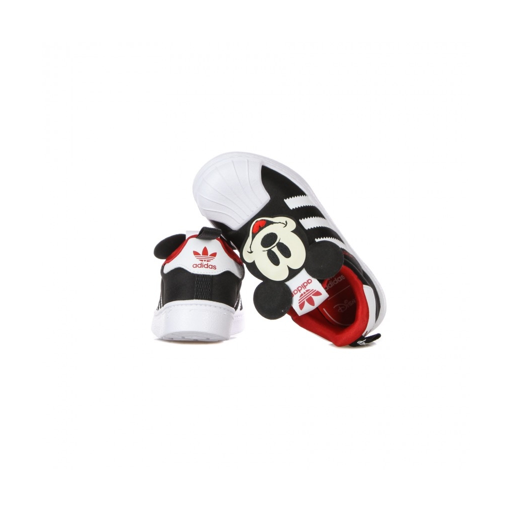 scarpa bassa bambino superstar 360 c x disney CORE BLACK/CLOUD WHITE/VIVID RED