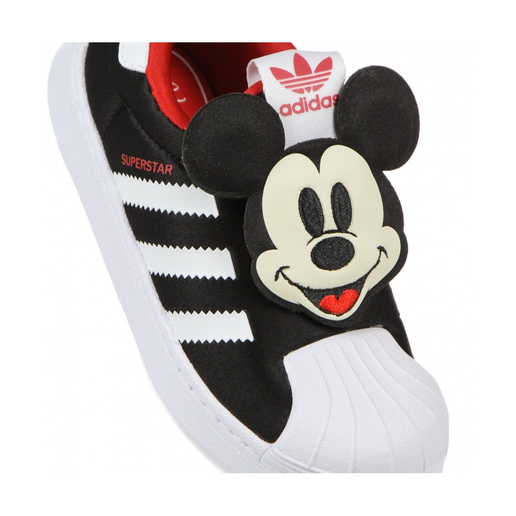 scarpa bassa bambino superstar 360 c x disney CORE BLACK/CLOUD WHITE/VIVID RED