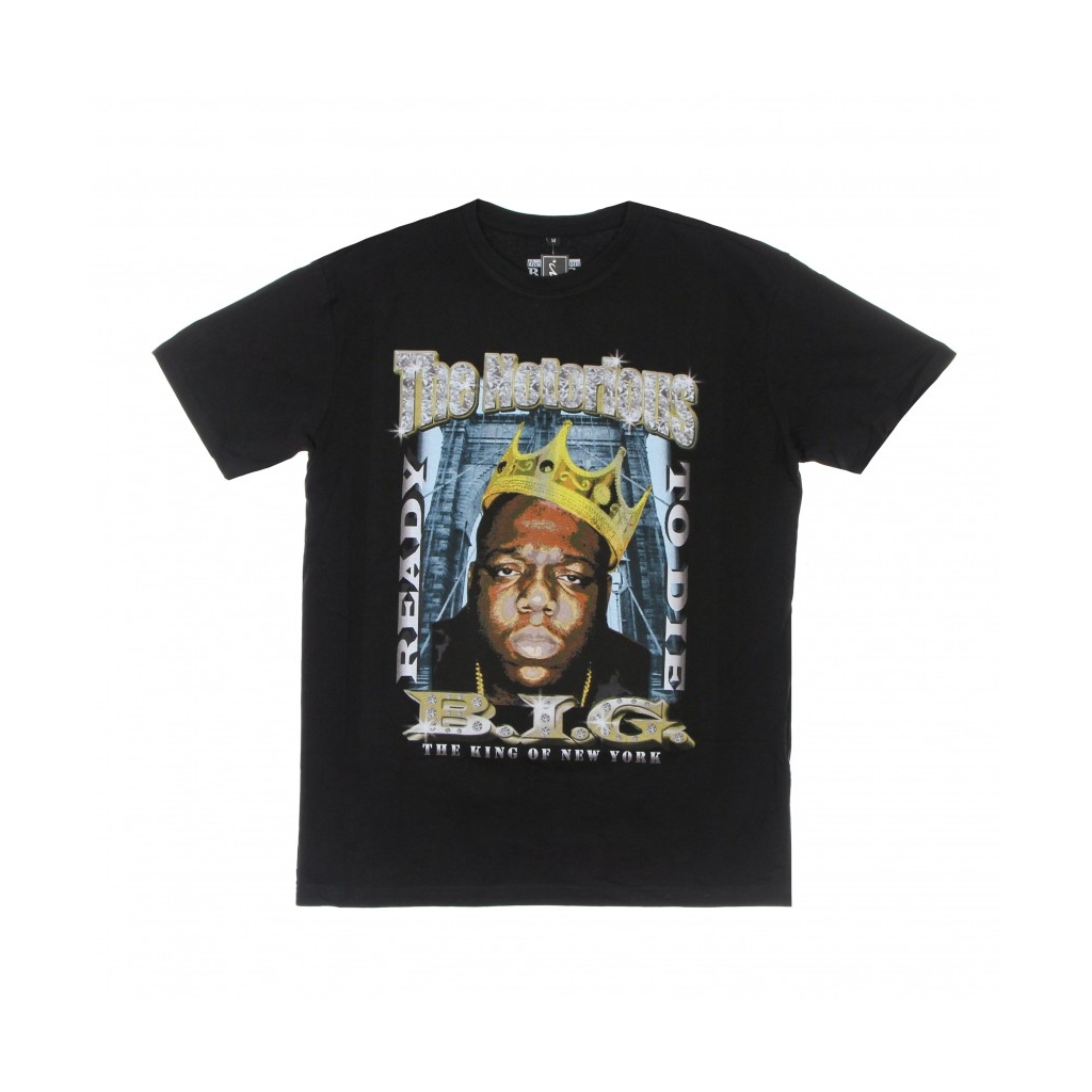 maglietta uomo biggie crown oversize tee BLACK