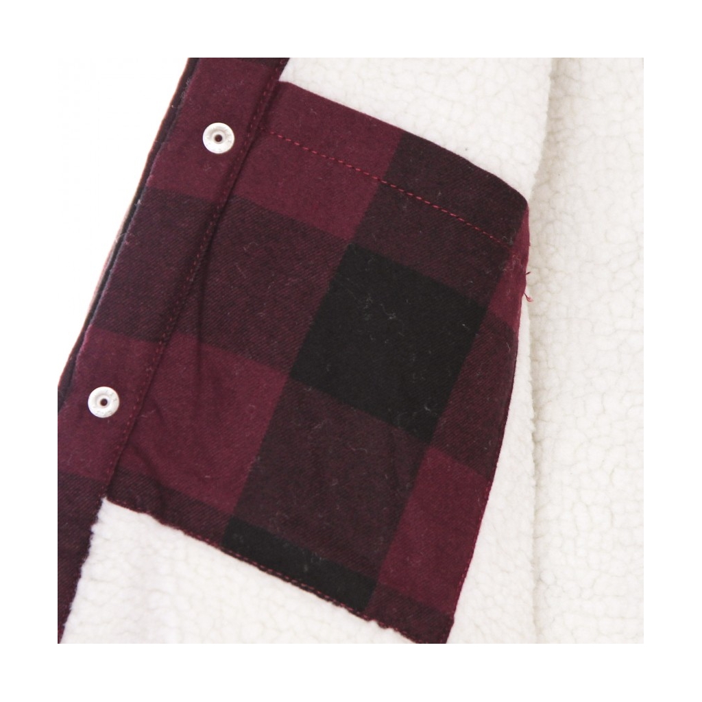 camicia imbottita uomo sherpa lined sacramento MAROON