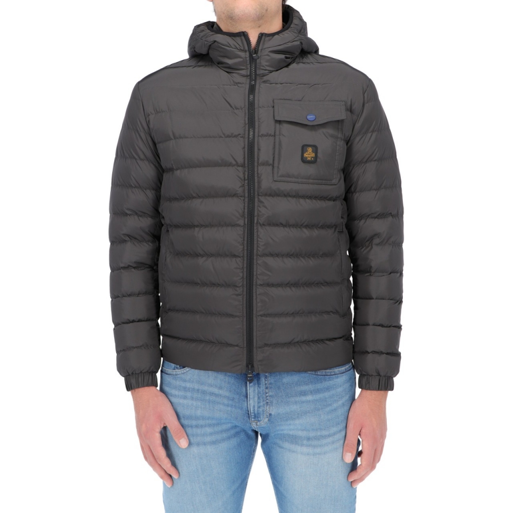 Giacca Refrigiwear Uomo Piuma Cappuccio Hunter Jacket DARK ANTRACITE