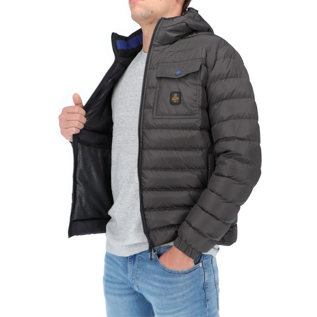 Giacca Refrigiwear Uomo Piuma Cappuccio Hunter Jacket DARK ANTRACITE