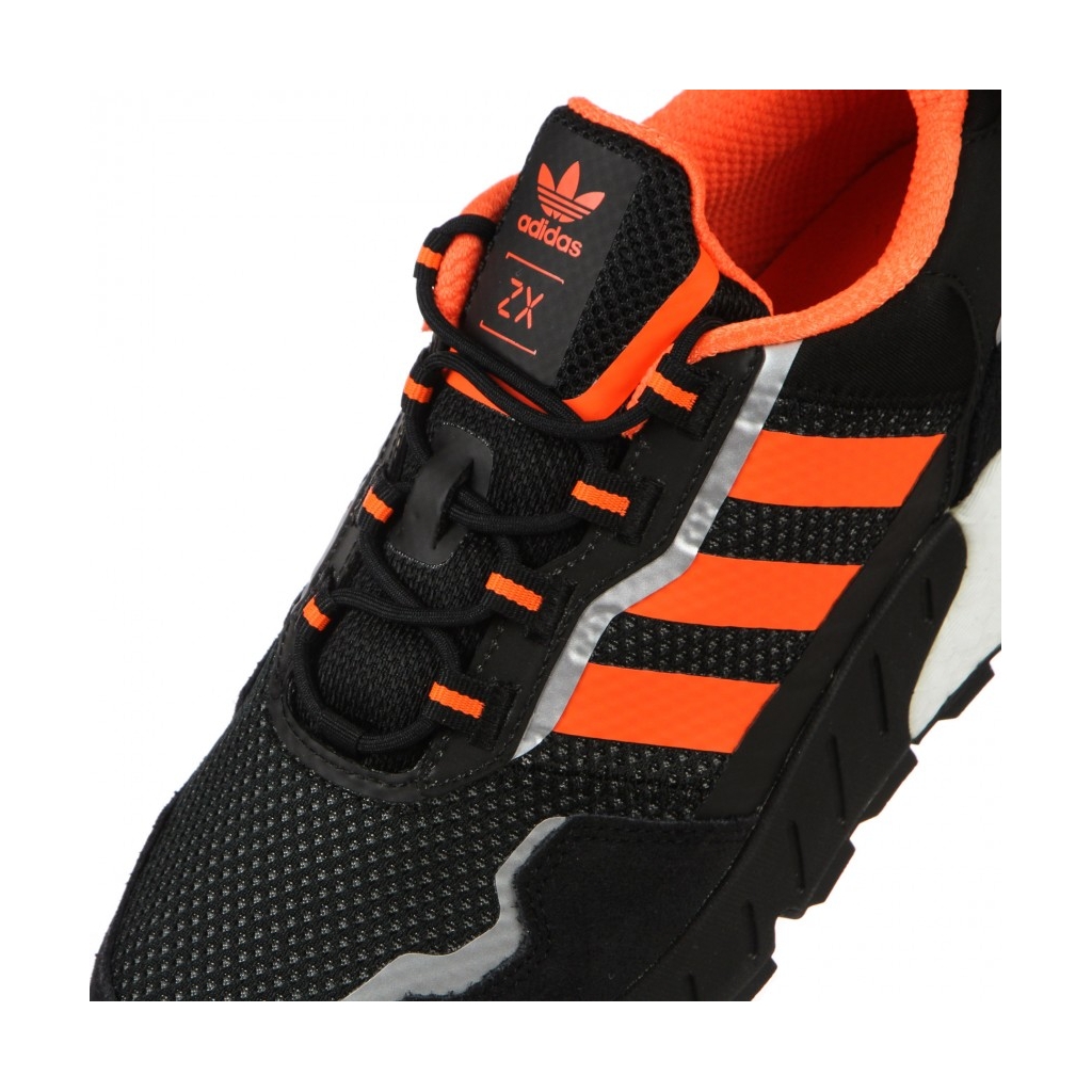 scarpa bassa uomo zx 1k boost - seasonality CORE BLACK/SOLAR ORANGE/SILVER METALLIC