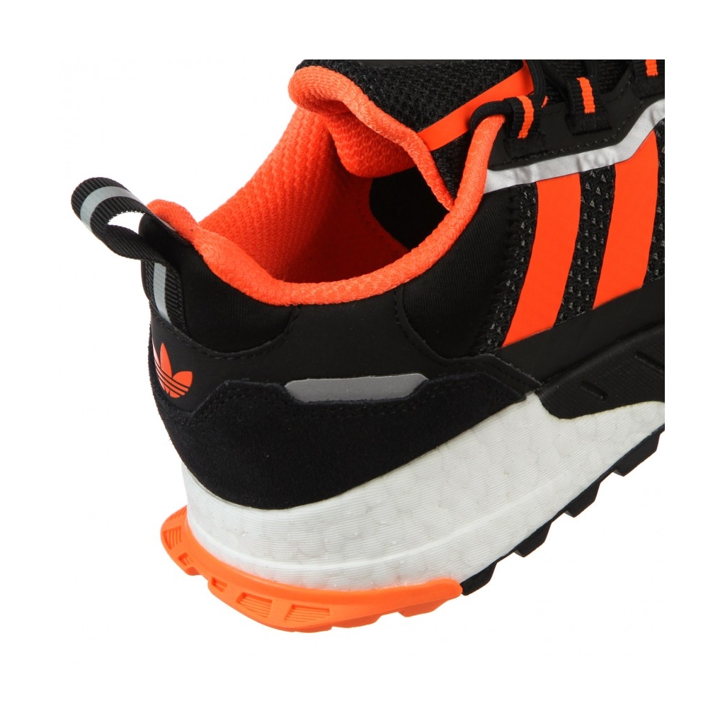 scarpa bassa uomo zx 1k boost - seasonality CORE BLACK/SOLAR ORANGE/SILVER METALLIC