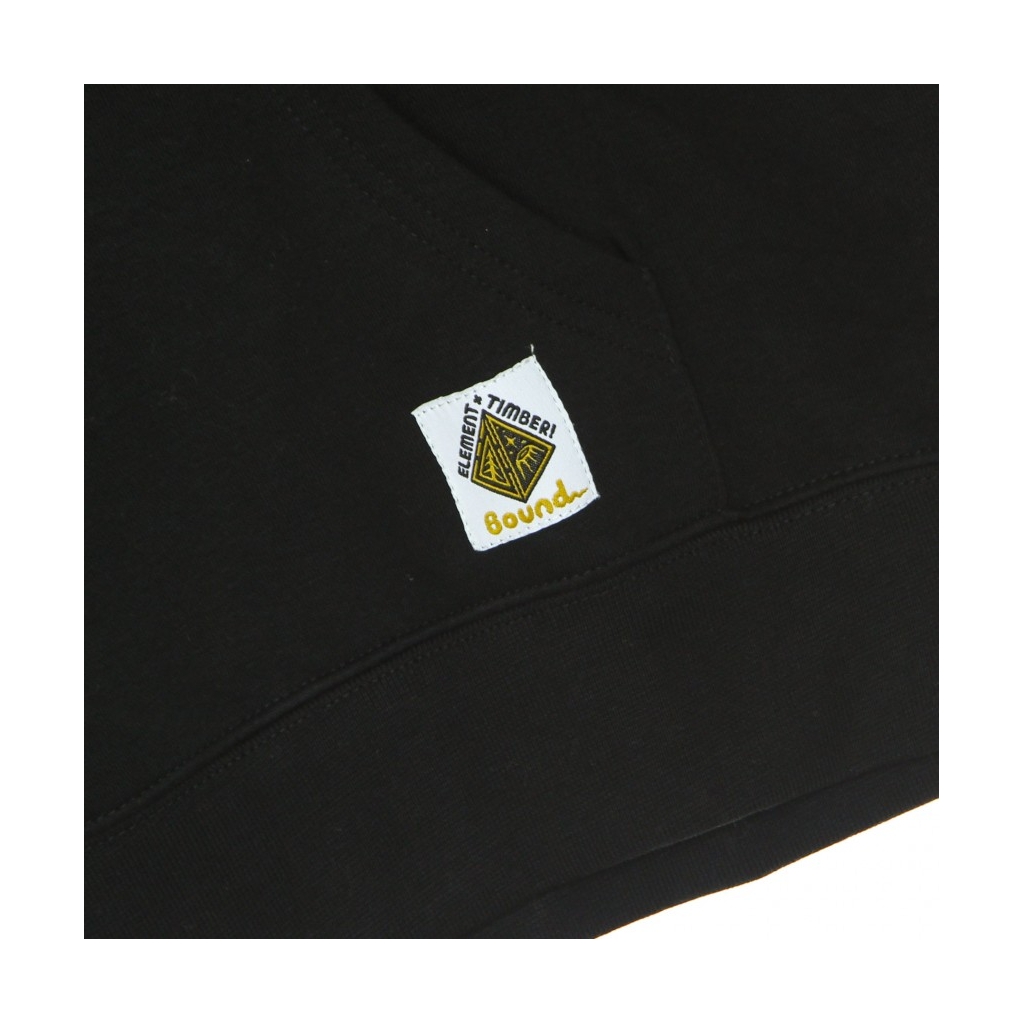 felpa cappuccio uomo elliptical hoodie x timber FLINT BLACK