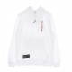 felpa cappuccio uomo pompei hoodie WHITE