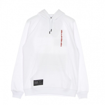 felpa cappuccio uomo pompei hoodie WHITE