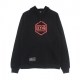 felpa cappuccio uomo logo dlynr hoodie BLACK