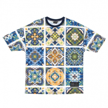 maglietta uomo maioliche pattern tee MULTI