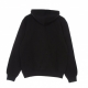 felpa cappuccio uomo hooded sweat BLACK/WHITE